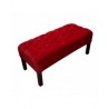 Banca Acantha Capitonada Fabou Muebles - Rojo