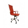 Sillón Directivo en Curpiel Rojo Mod. A05