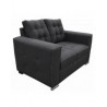 Love Seat Moderno Aretha Fabou Muebles Gris
